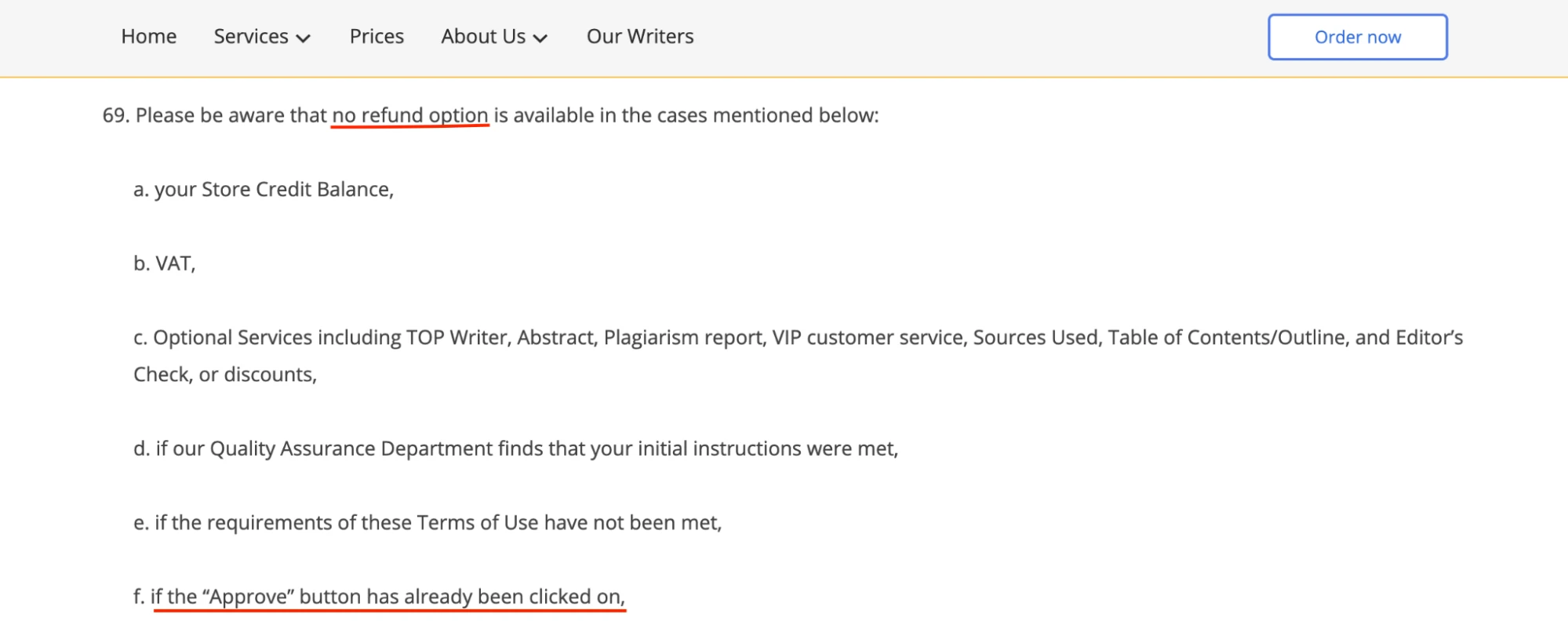 EssayTigers Terms of Use 